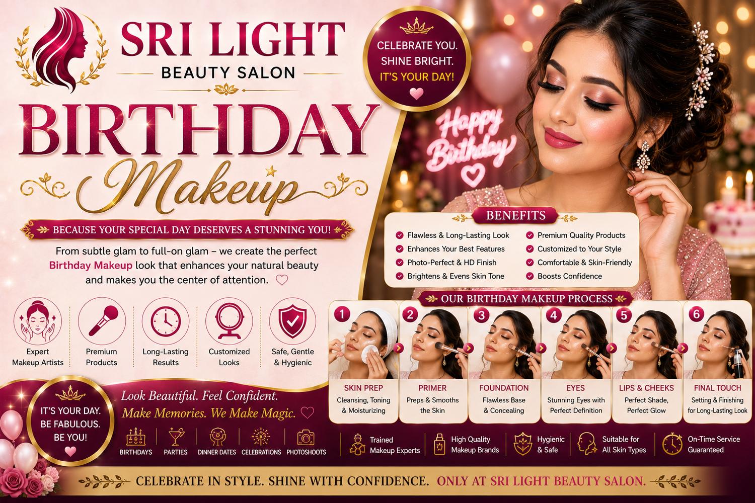 Birthday Makeup Services