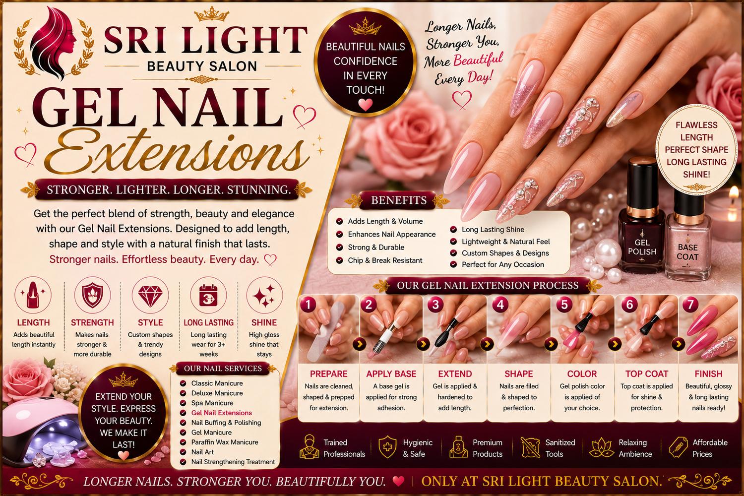 Gel Nail Extensions Services
