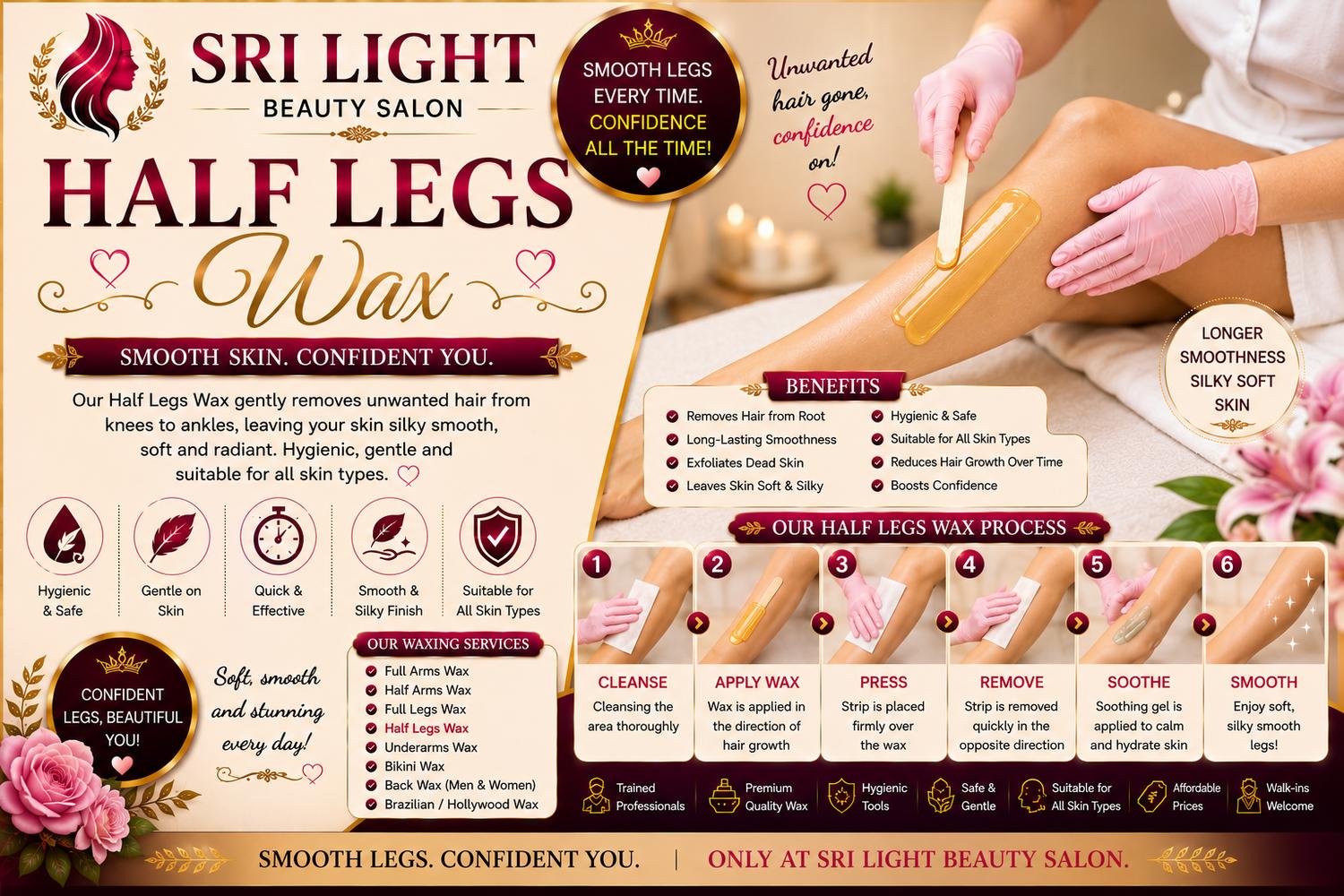 Half Legs Wax Services