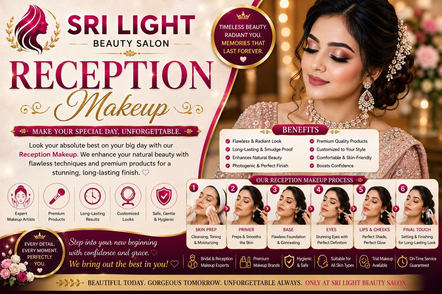 Reception Makeup Services